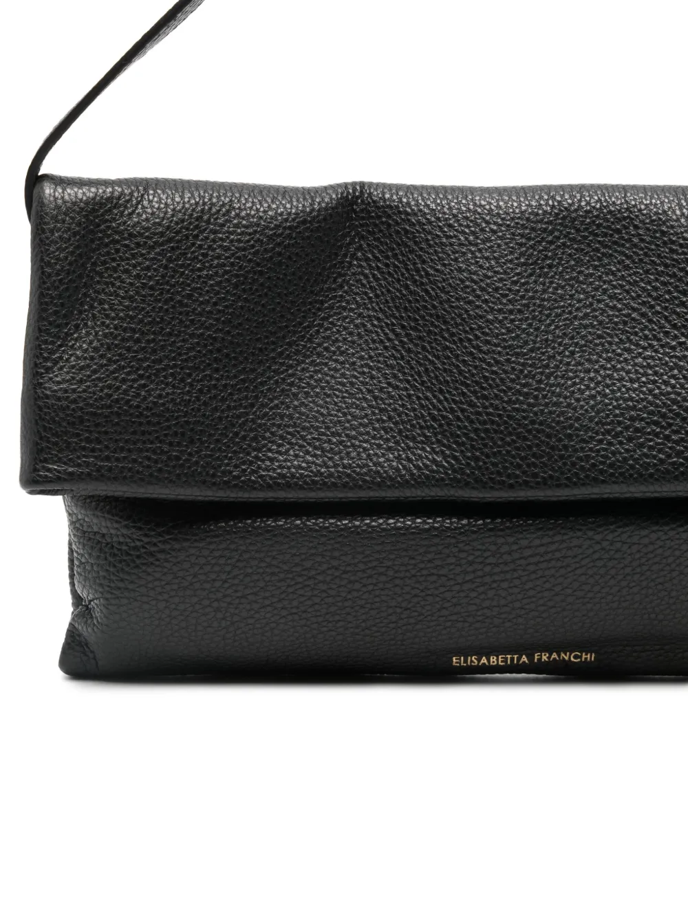 Elisabetta Franchi Flap Tote Bag In Black