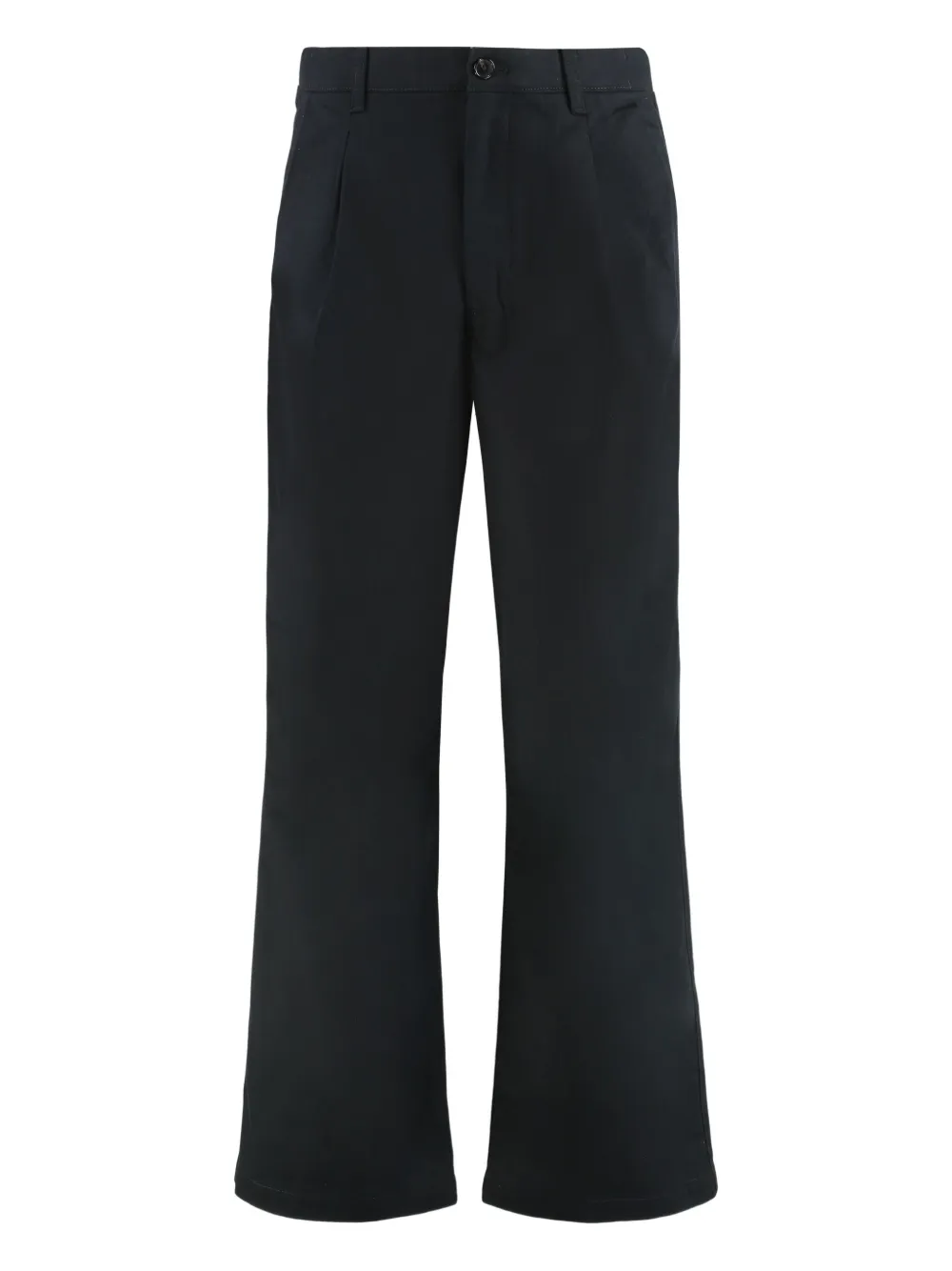 Calvin Klein elasticated cotton twill trousers | Black | Image 1