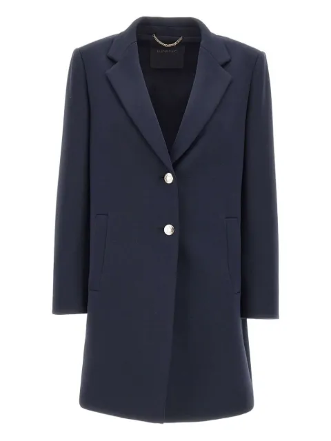 ELENA MIRO` jewel-button lapel coat