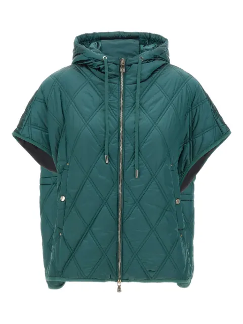 ELENA MIRO` diamond-quilted hooded jacket