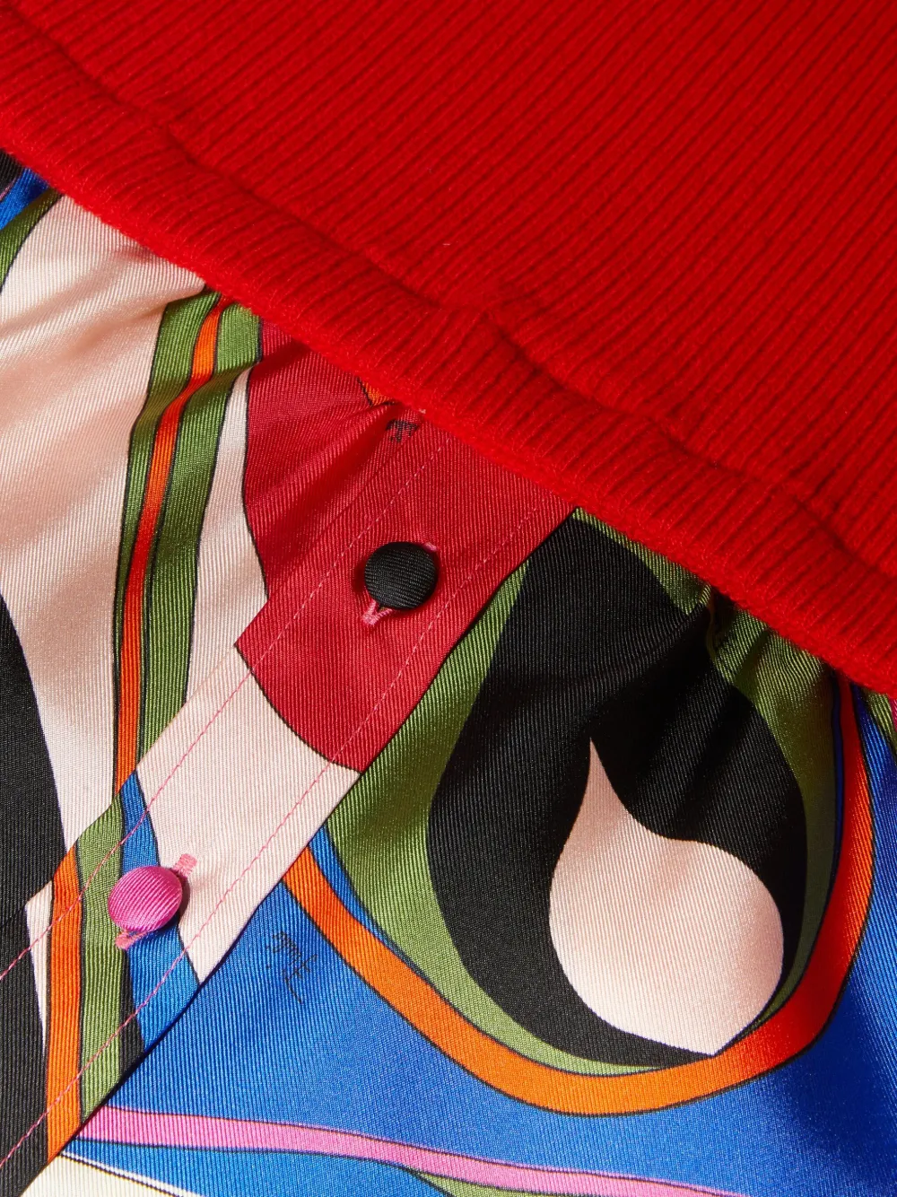 Pucci Onde-print Sweater In Red