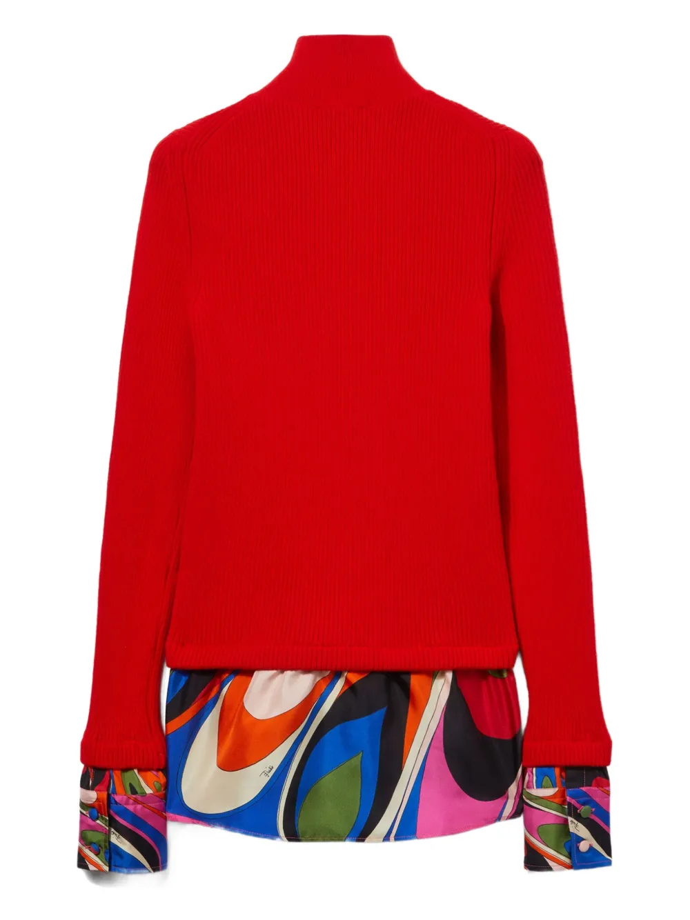 Pucci Onde-print Sweater In Red