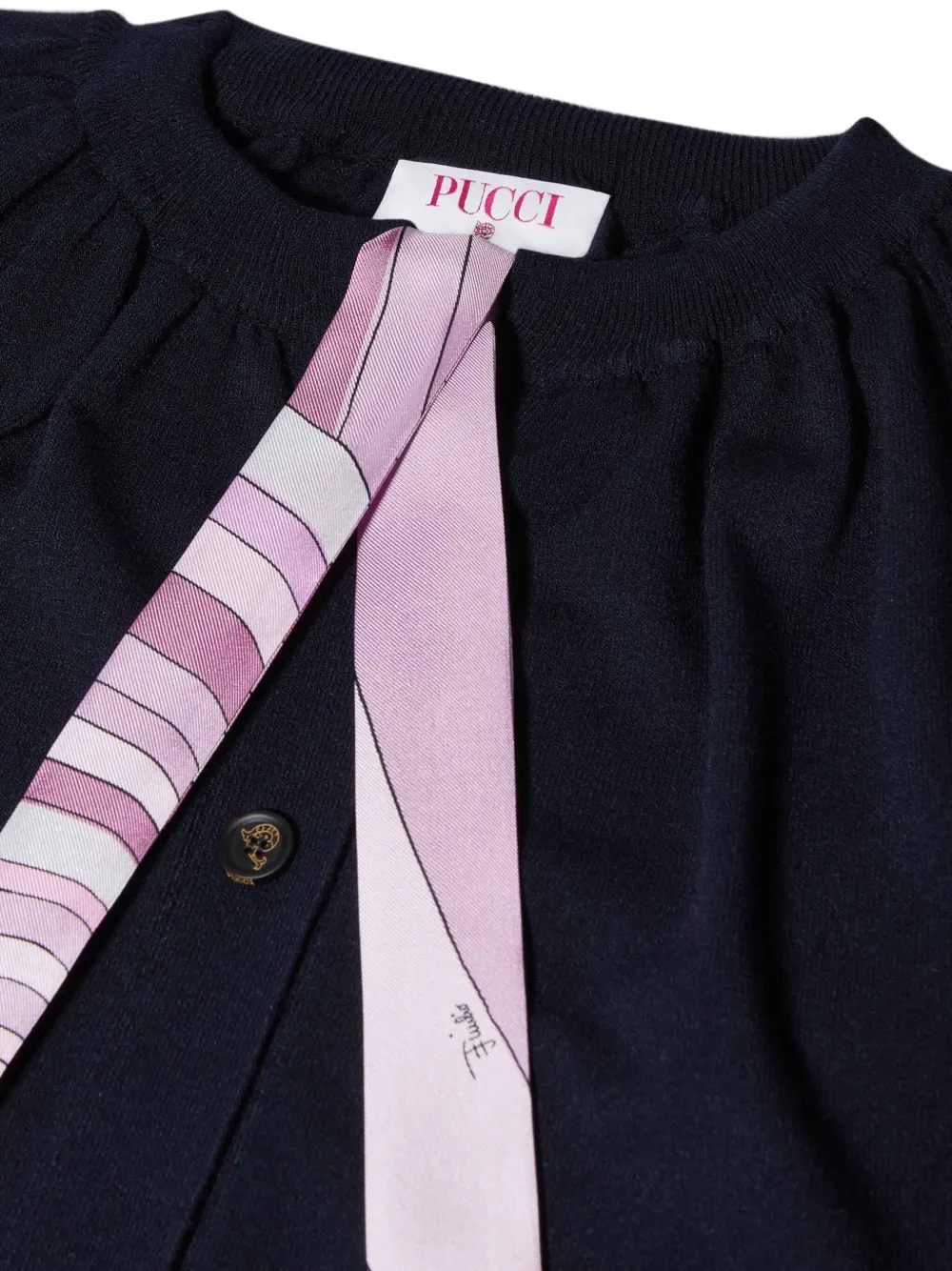 PUCCI Vest met strikdetail Blauw