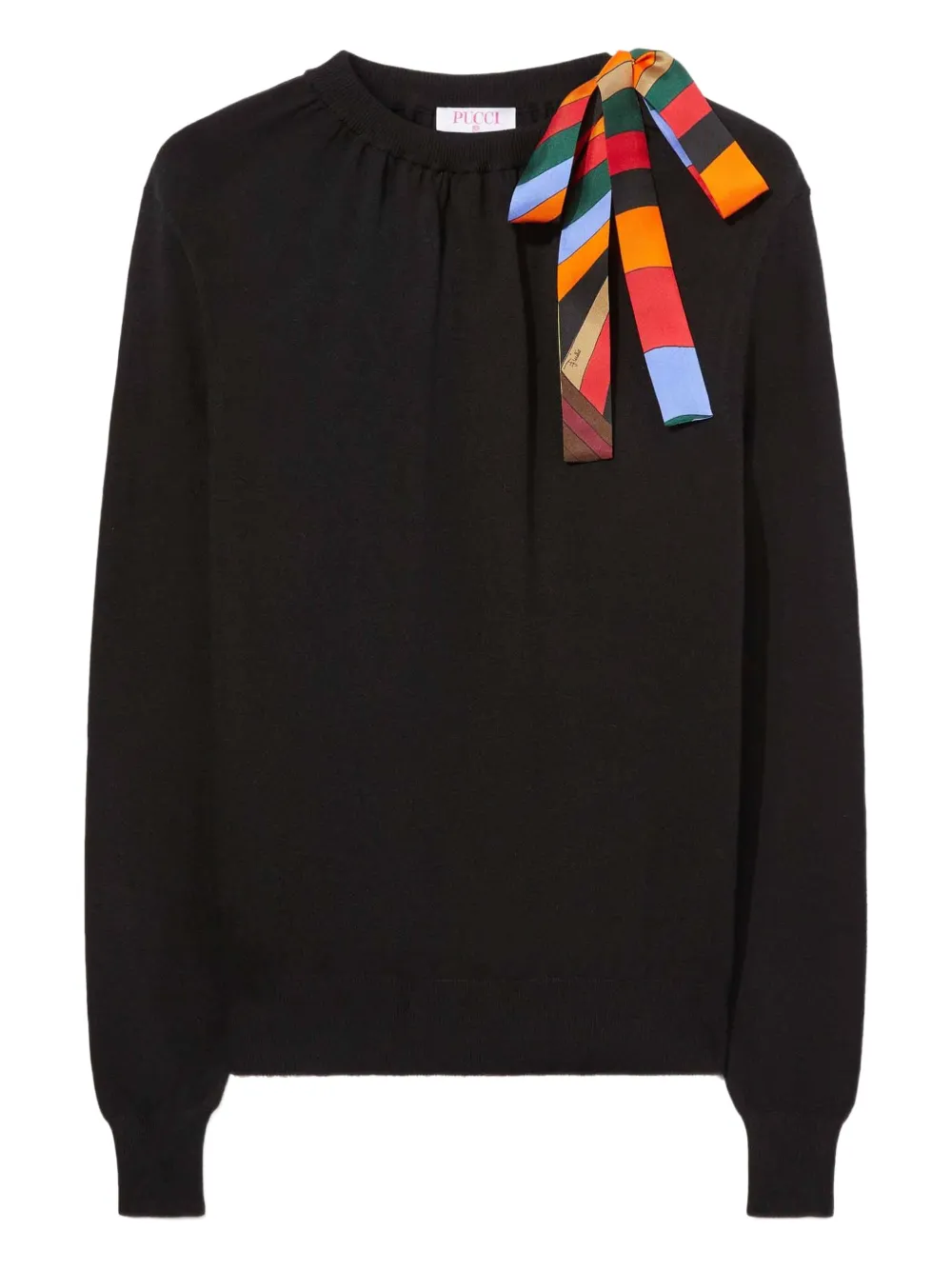 PUCCI  iride-print sweater | Black | Image 1