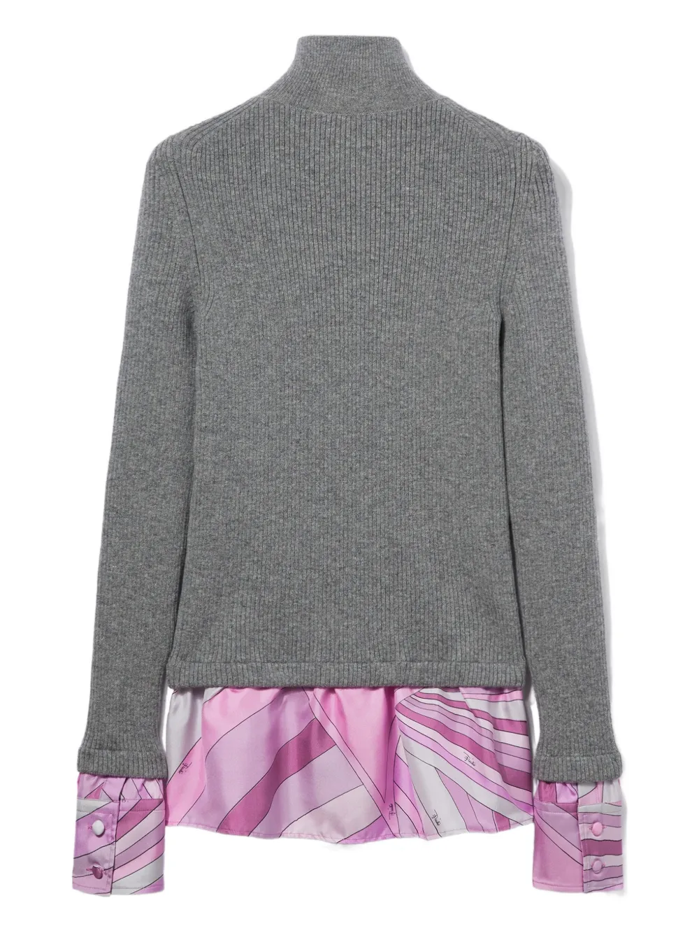Pucci Iride-print Roll-neck Sweater In Multi