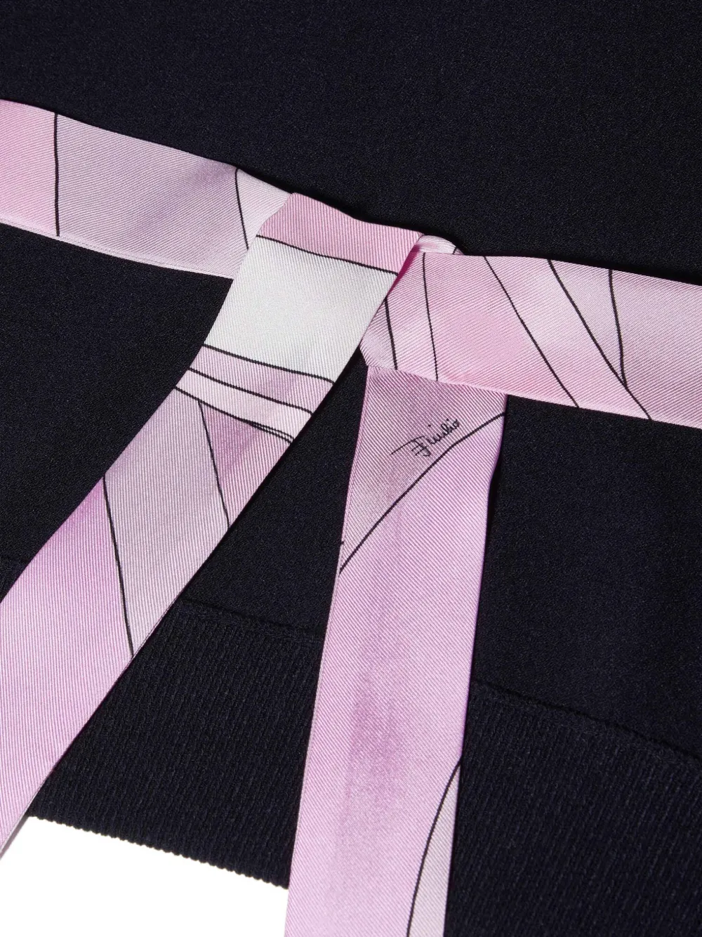 Pucci Open-back Top In Black