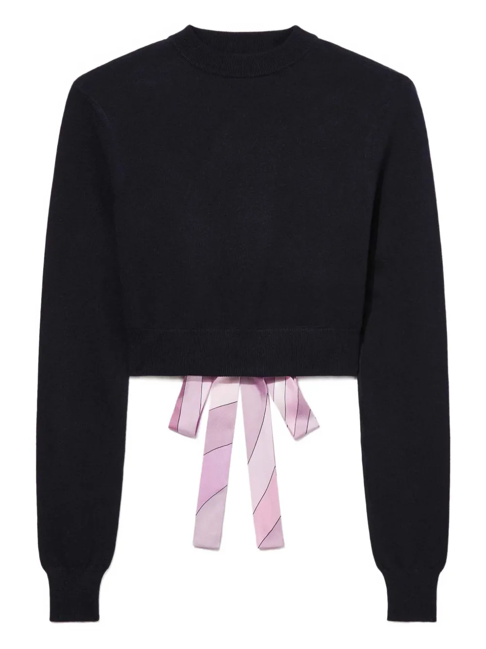 Pucci Open-back Top In Black