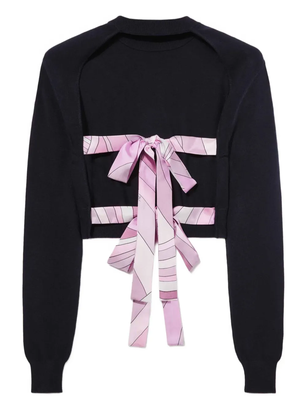 Pucci Open-back Top In Black