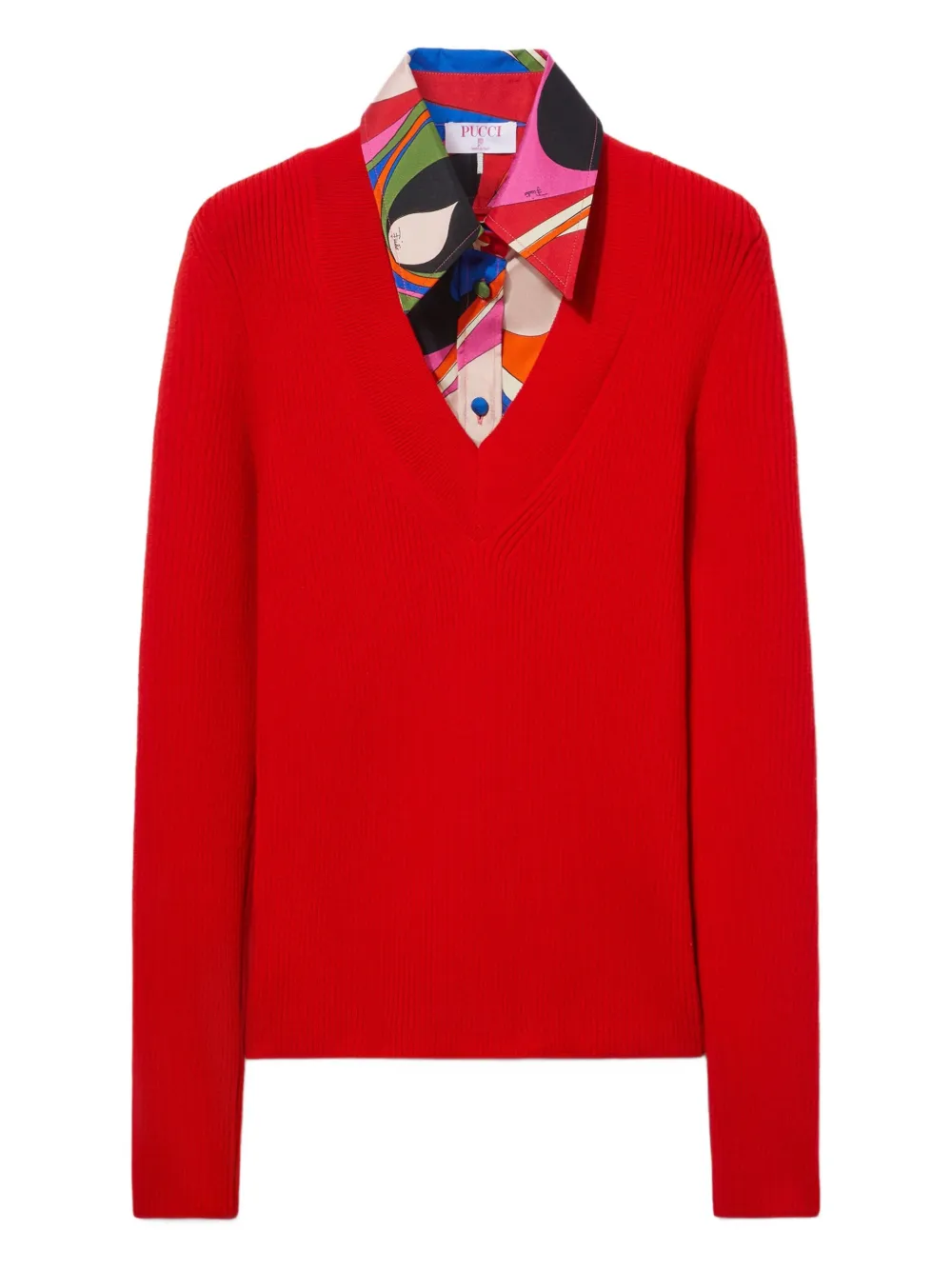 PUCCI onde-print sweater | Red | Image 1