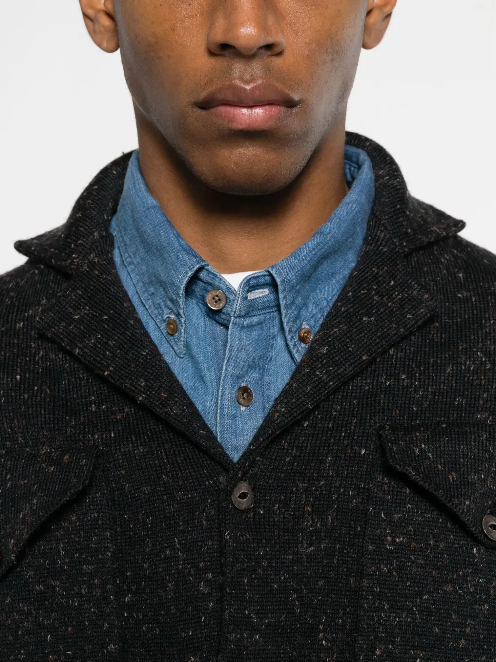 Alanui Vest met knopen en zak Zwart