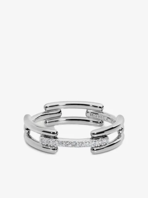Monica Vinader Link diamond ring