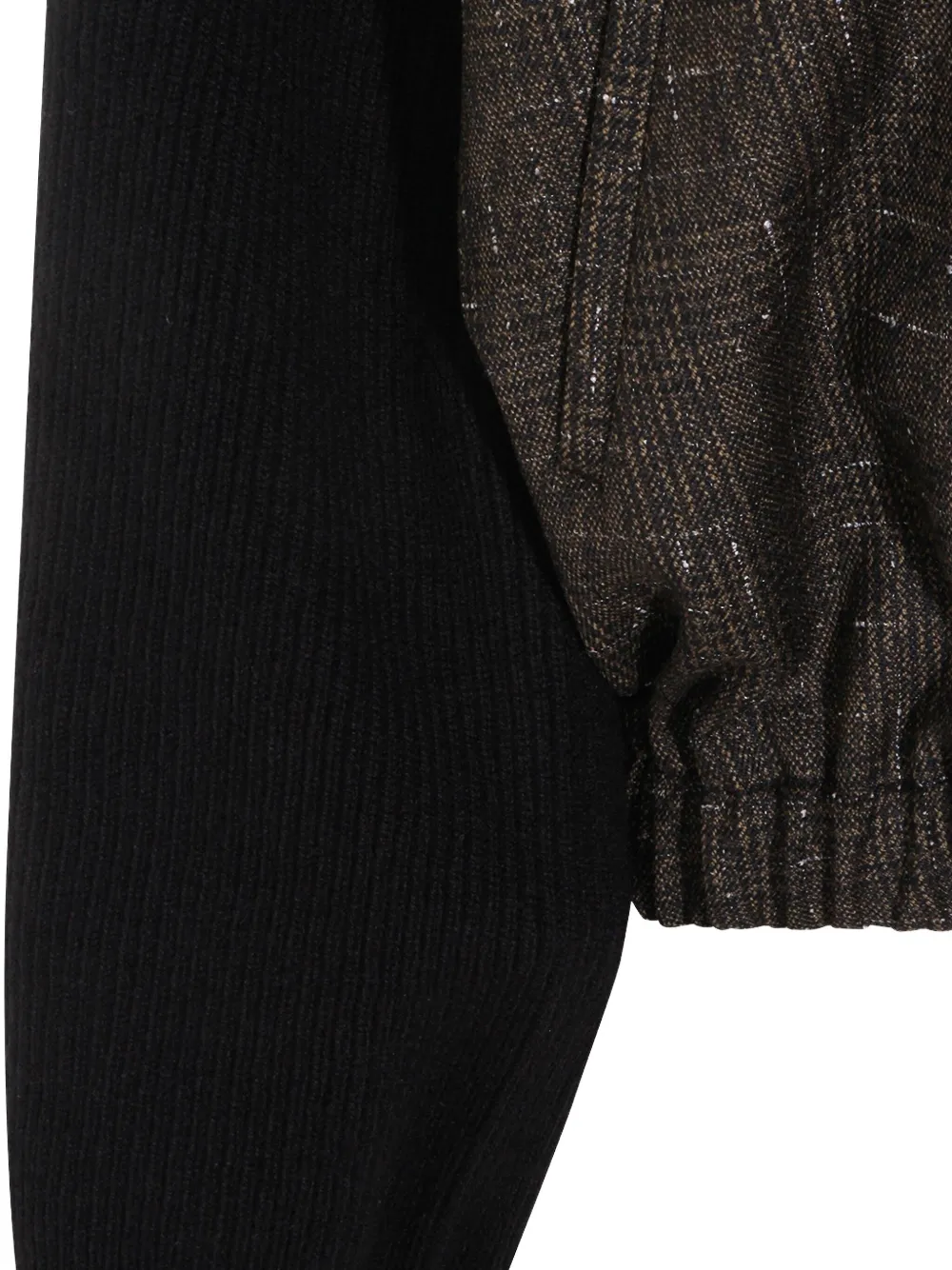 Fabiana Filippi Geruit jack met rits Bruin