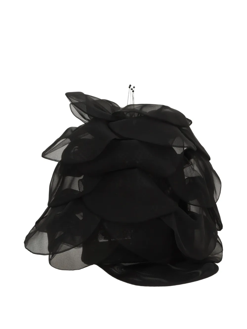 Stephen Jones Ruffled Hat In Black