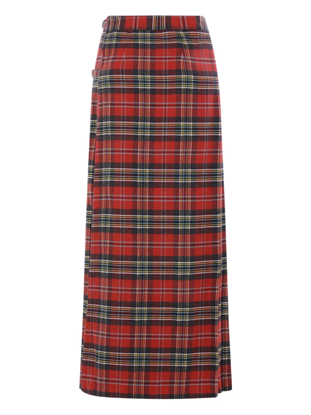 Meta Campania Collective check buckle midi skirt - Rood