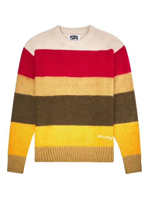 Billionaire Boys Club striped-pattern logo-embroidered sweater