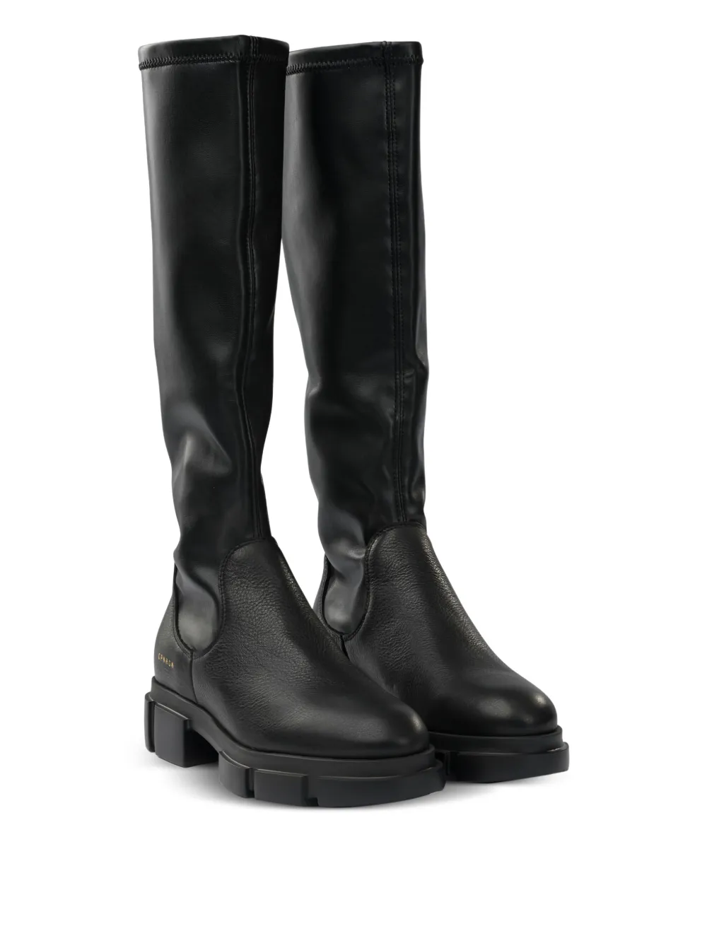 Copenhagen Studios Laarzen met plateauzool Zwart