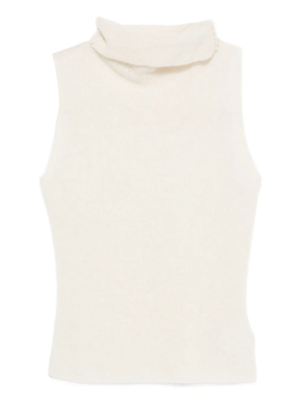 Fedeli roll-neck sleeveless top | Neutrals | Image 1