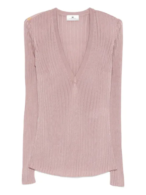 Elisabetta Franchi V-neck ribbed top