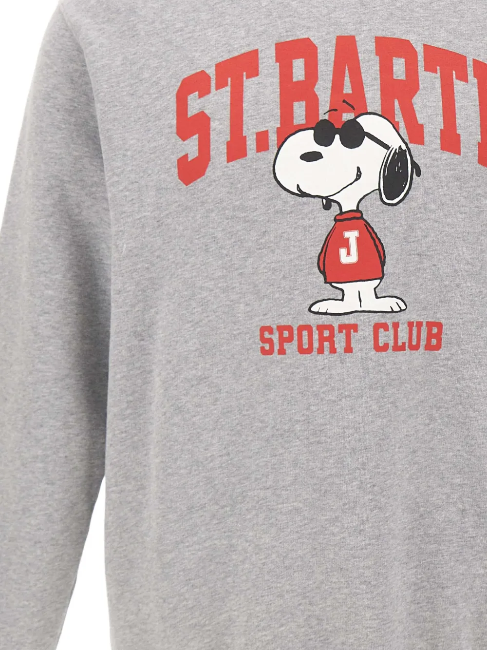 MC2 Saint Barth x Peanuts Snoopy sweater met logo Grijs
