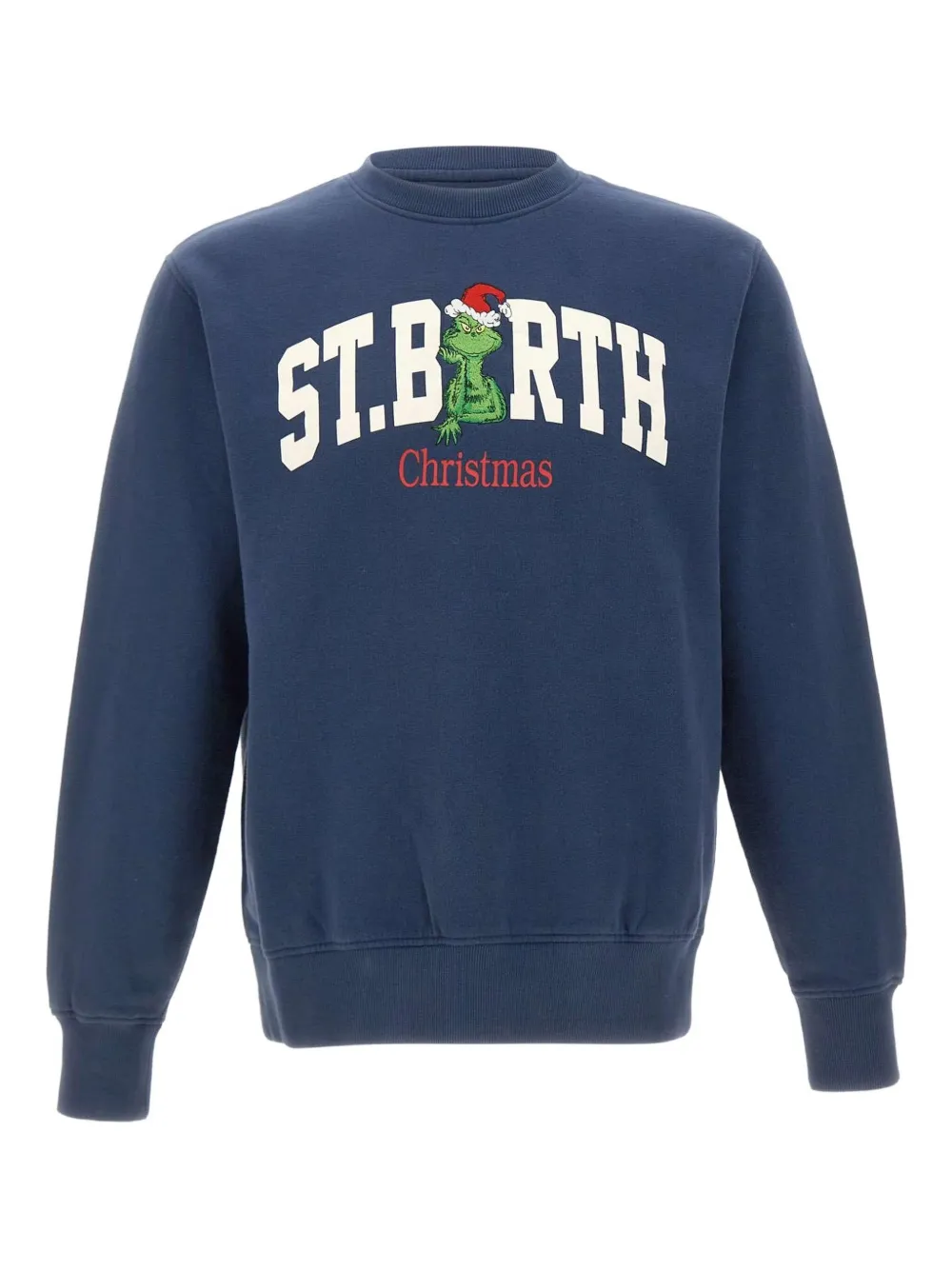MC2 Saint Barth logo-print crew-neck sweatshirt | Blue | Image 1