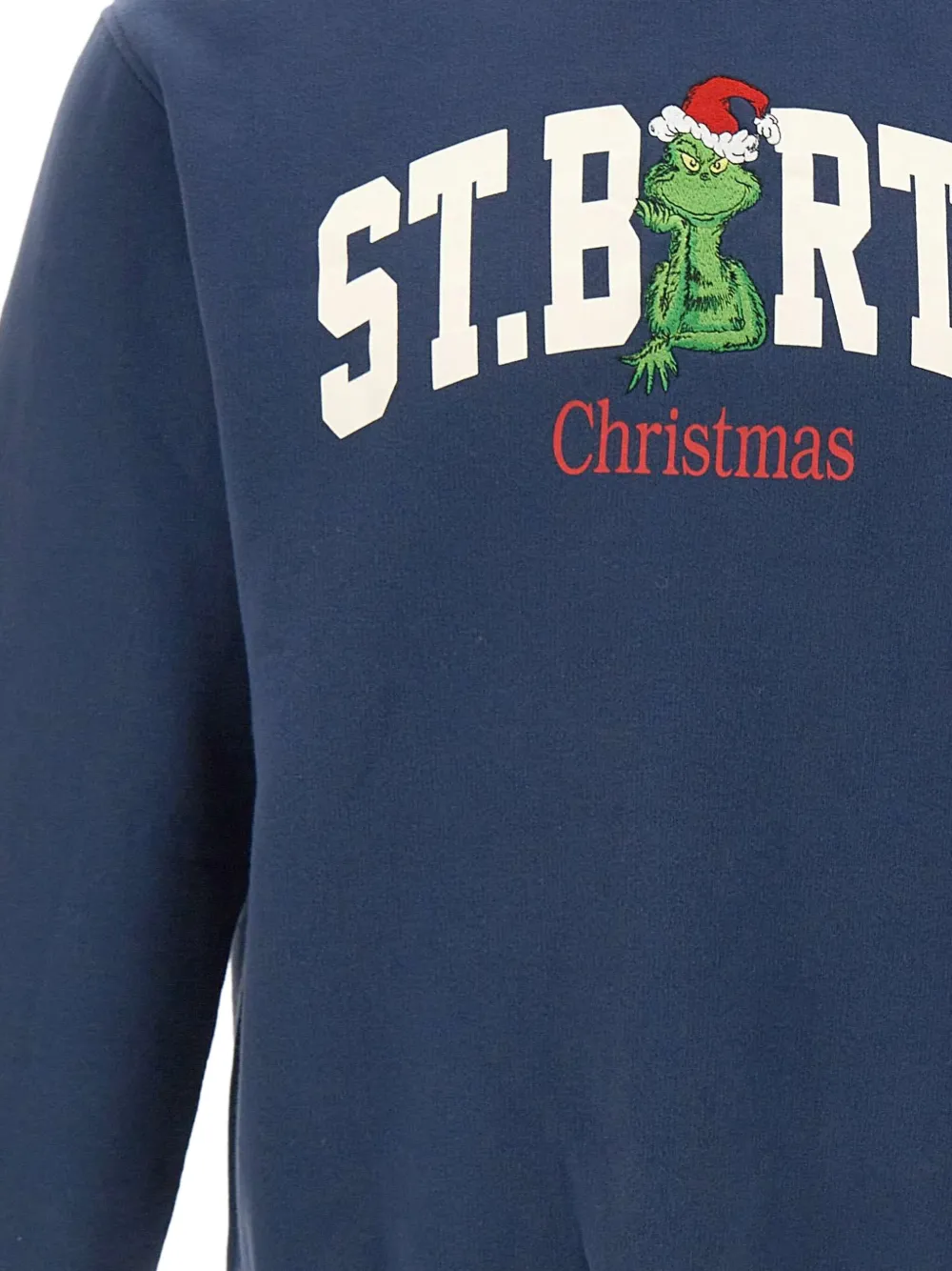 MC2 Saint Barth Sweater met logoprint Blauw