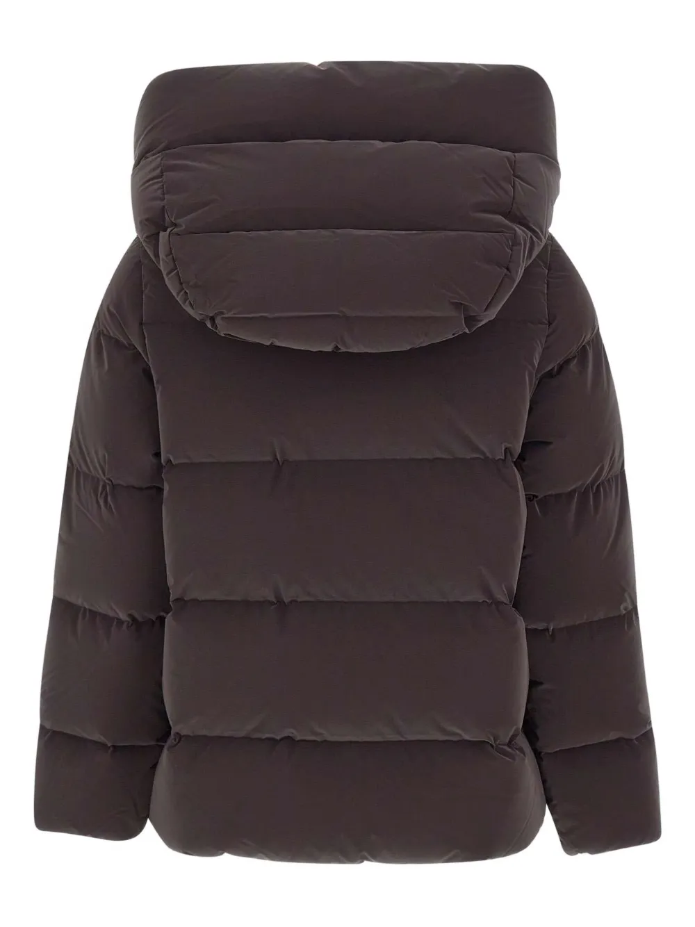 Rrd Hood Zip Padded Jacket In Brown