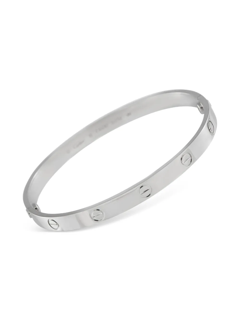 Cartier ラブ ブレスレット 18Kホワイトゴールド - シルバートーン