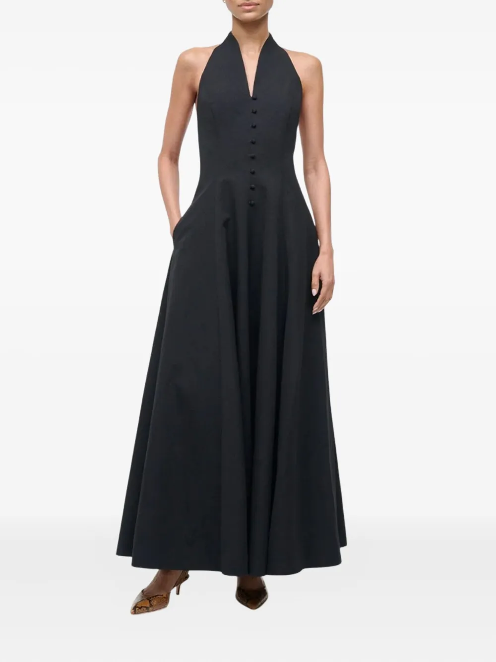 STAUD Stella maxi dress - Zwart
