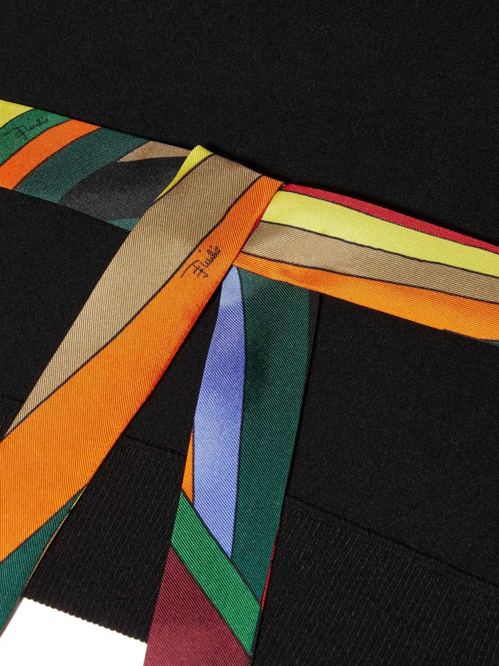 Pucci X Camille Miceli Iride-print Long-sleeve Sweater In Black