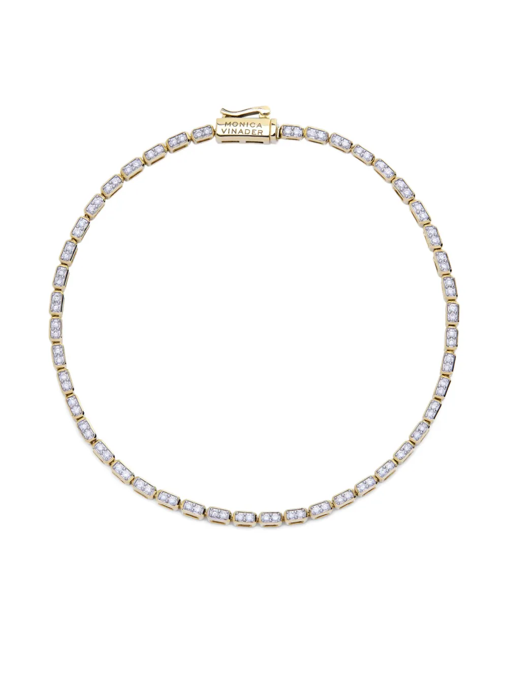 Monica Vinader Bracciale tennis con diamanti - Oro