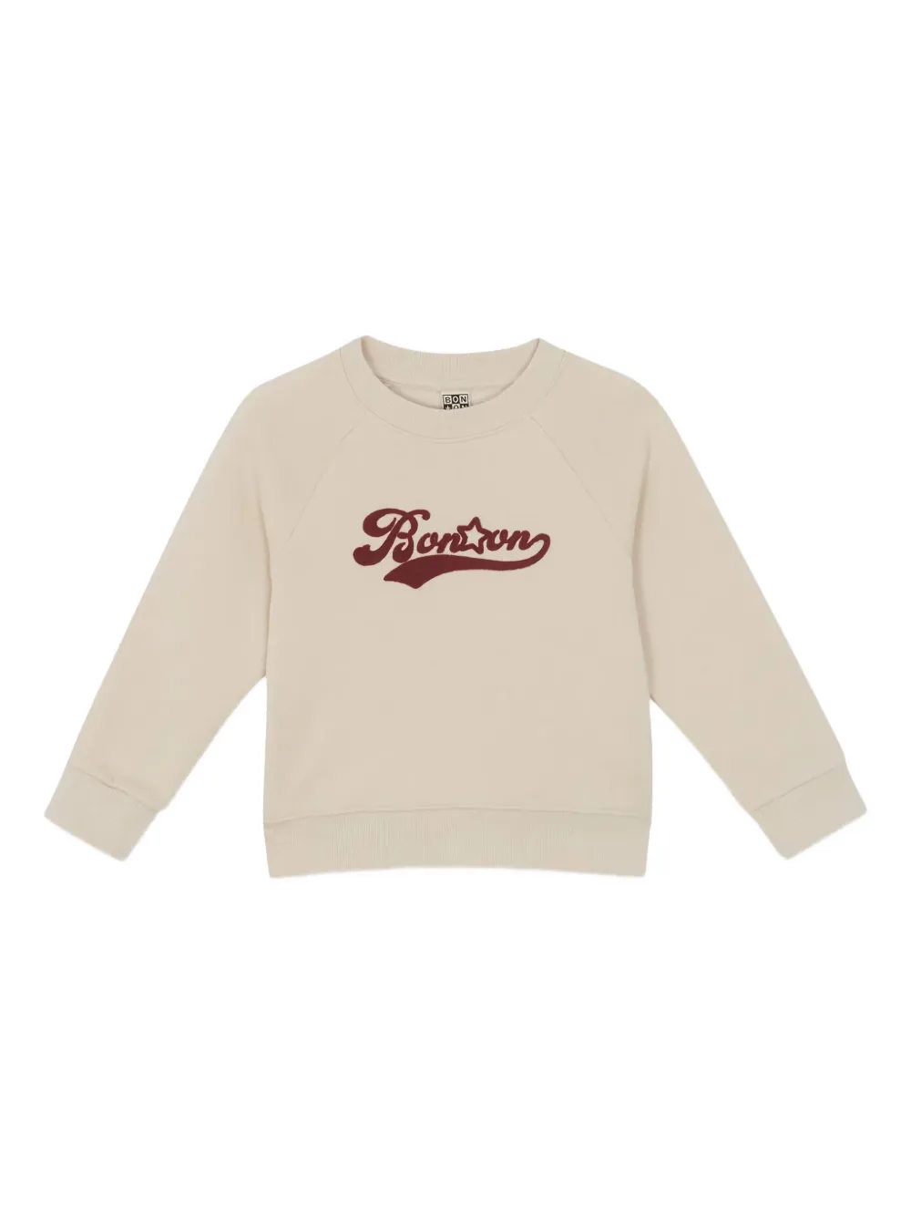 Bonton Sandy logo-detail crew-neck sweatshirt - Toni neutri