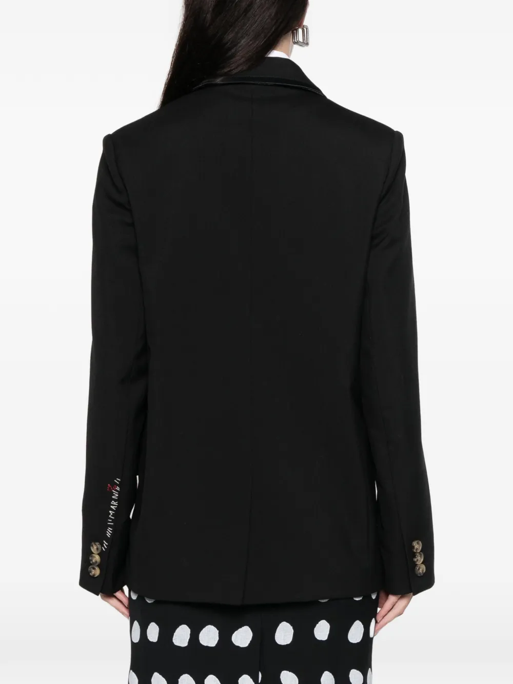 Marni Button-up Blazer In Black