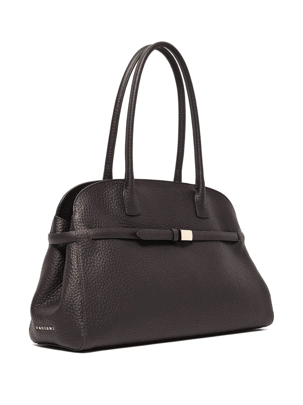 Orciani Large Aura Soft Tote Bag In Brown