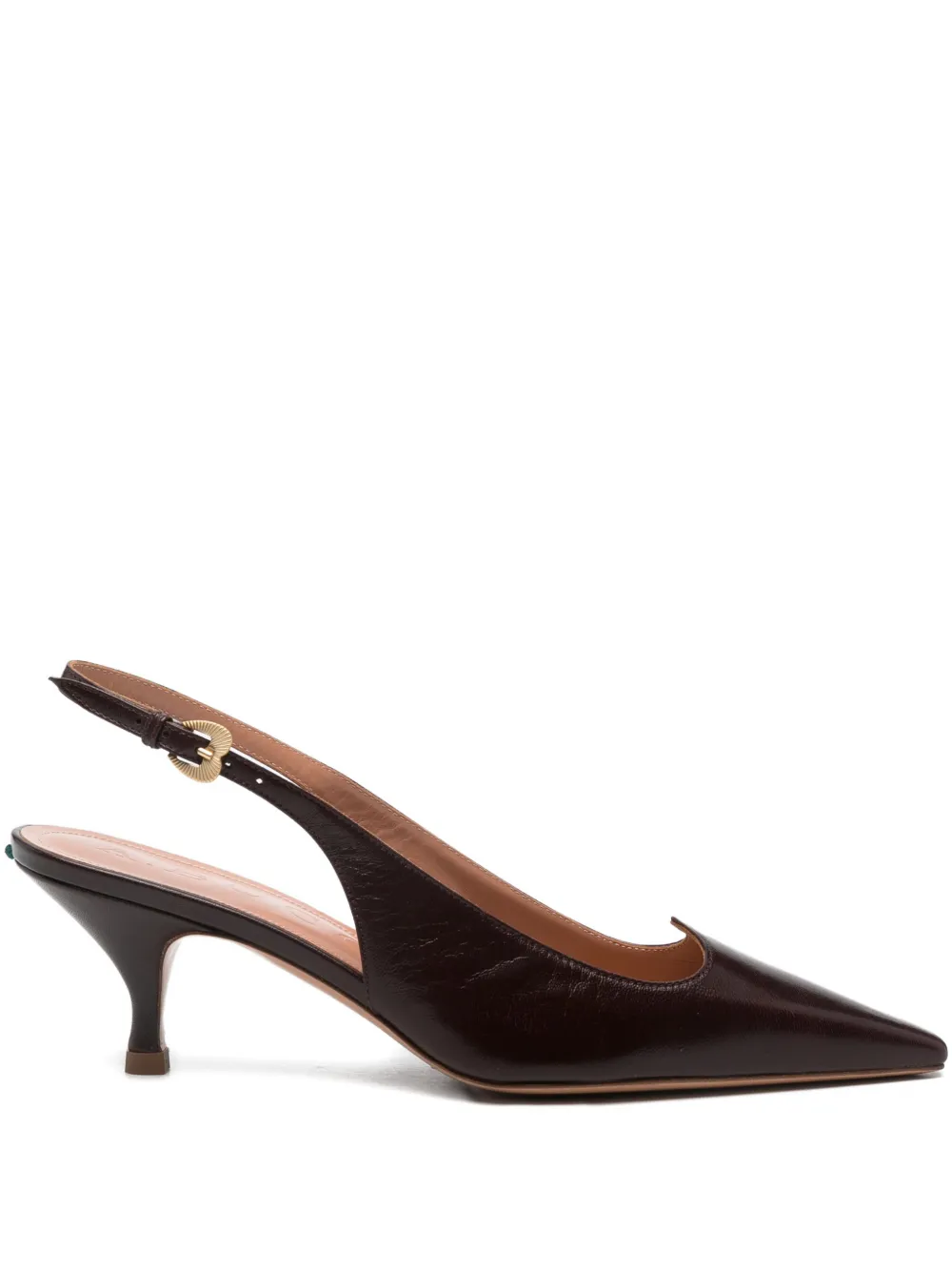 A.Bocca 60mm pointed slingback pumps | Brown | Image 1