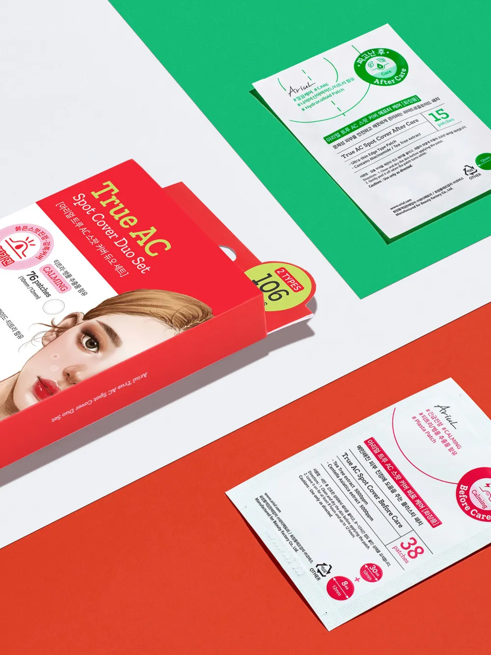 Ariul True Ac Spot-cover Duo Set (pack Of Three) In White