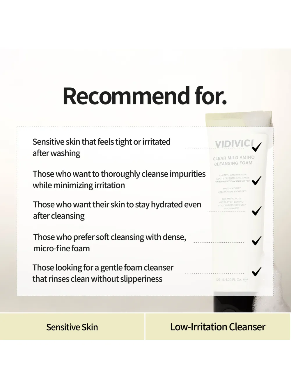 Vidivici Clear Mild-amino Cleansing Foam (pack Of Two) In Yellow