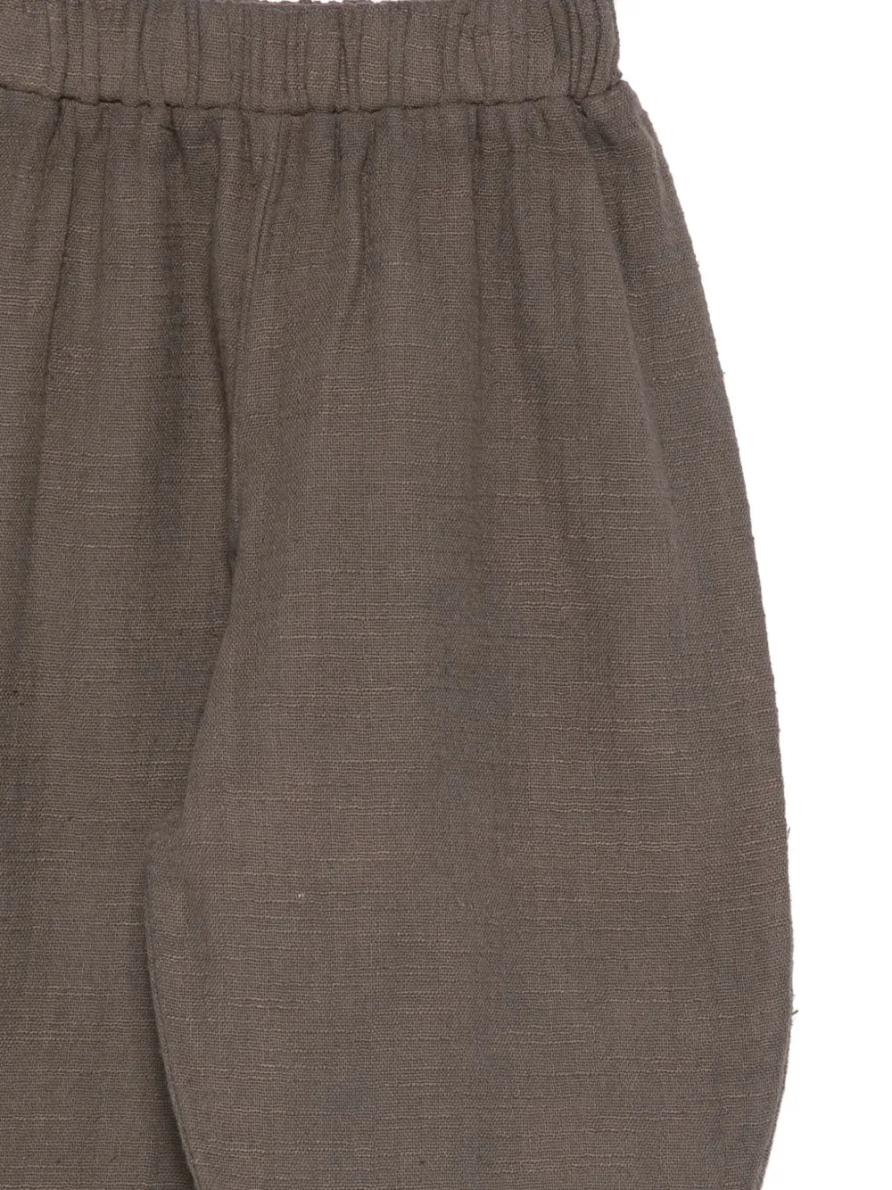 Minimu' Elasticated Cuffed Hem Trousers In Brown