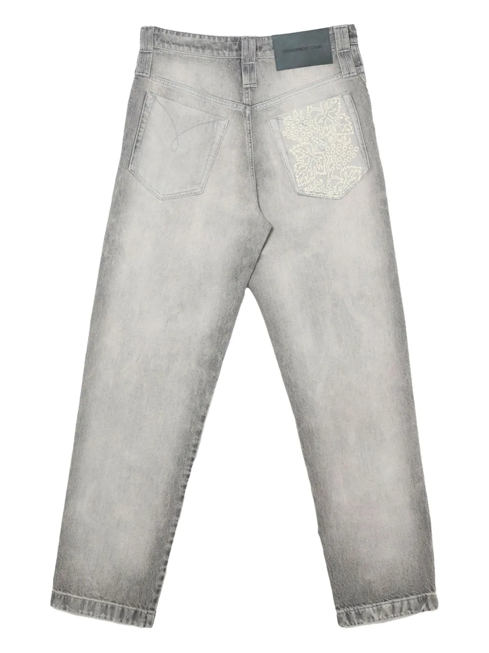 FEDERICO CINA five-pockets buttoned jeans | Straight-Leg Pants | Image 2