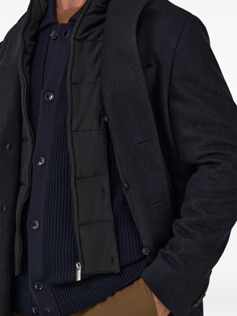 Boggi Milano Jas met enkele rij knopen Blauw