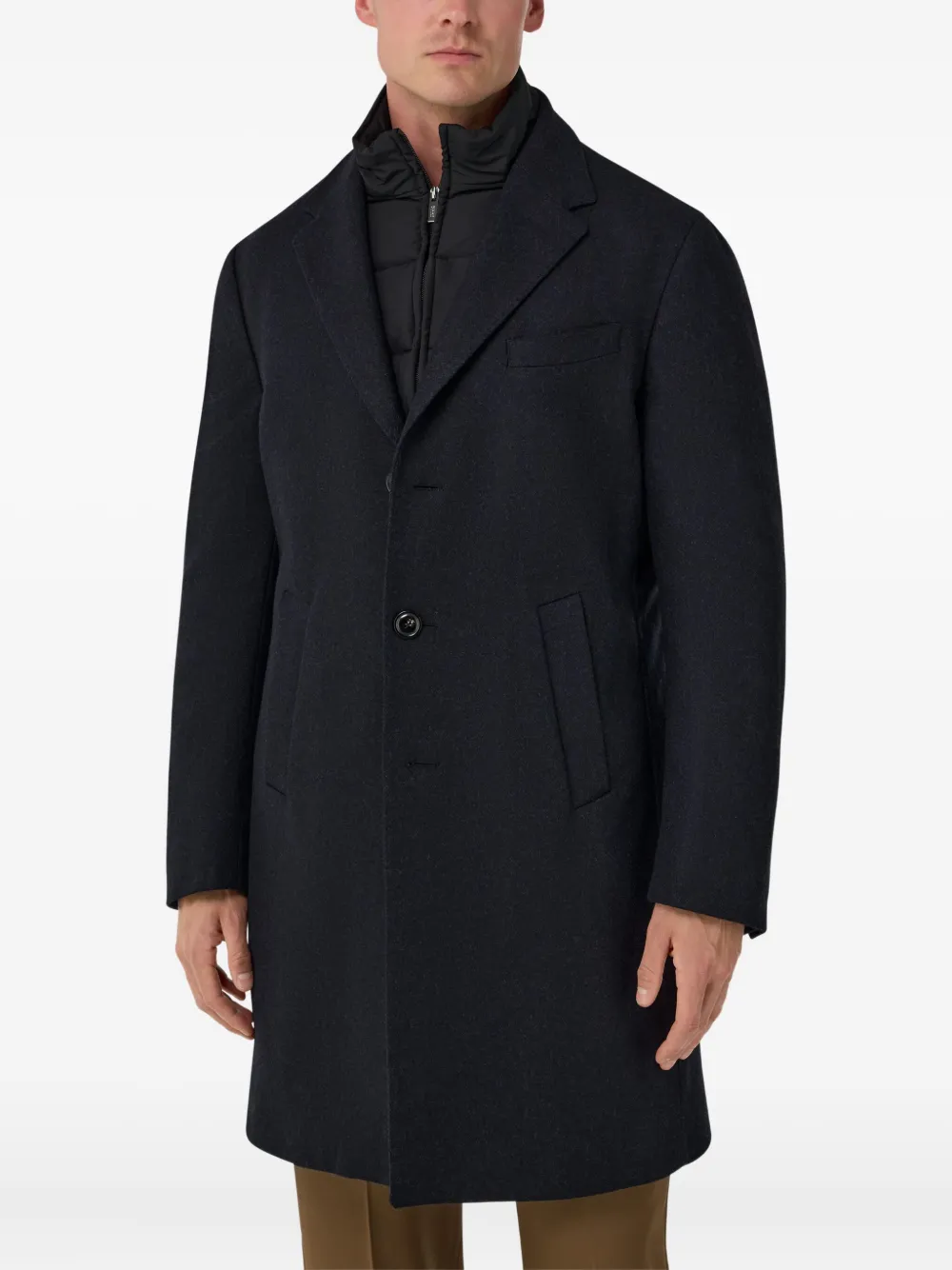 Boggi Milano Jas met enkele rij knopen Blauw