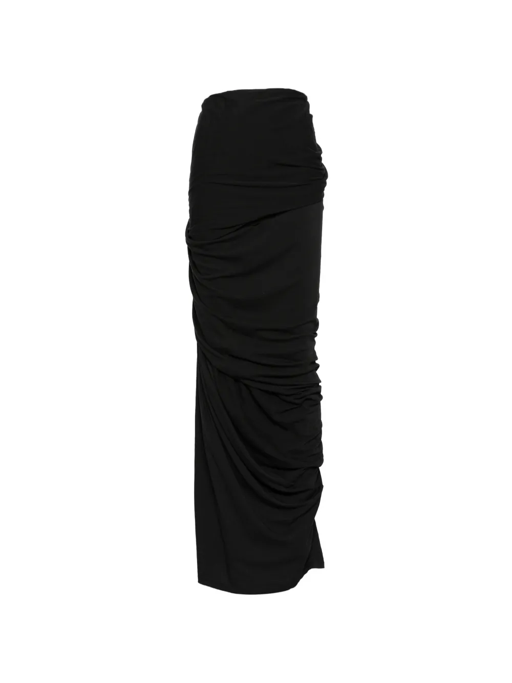 ENTIRE STUDIOS Dia draped-detail maxi skirt - Nero