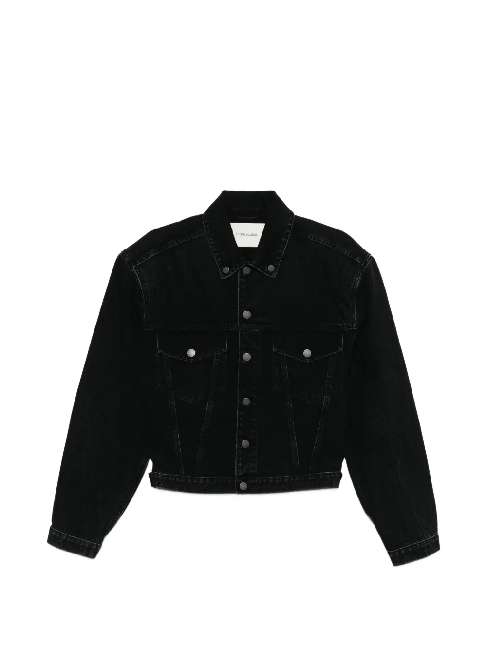 ENTIRE STUDIOS Shrunken denim jacket - Nero