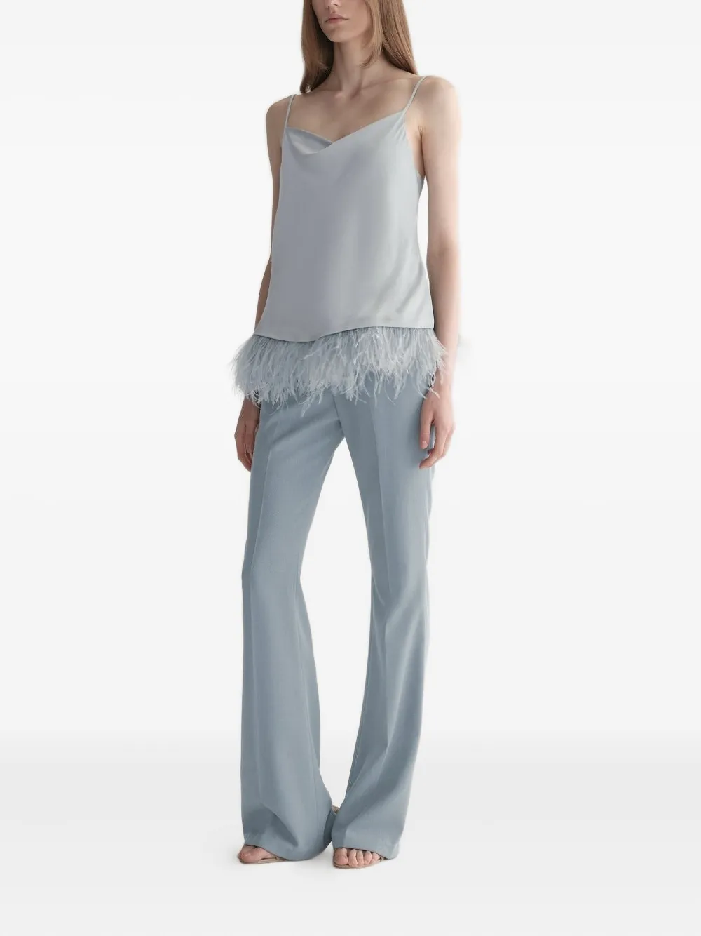 A.L.C. Eliza feather-trim top | Débardeurs | Image 2