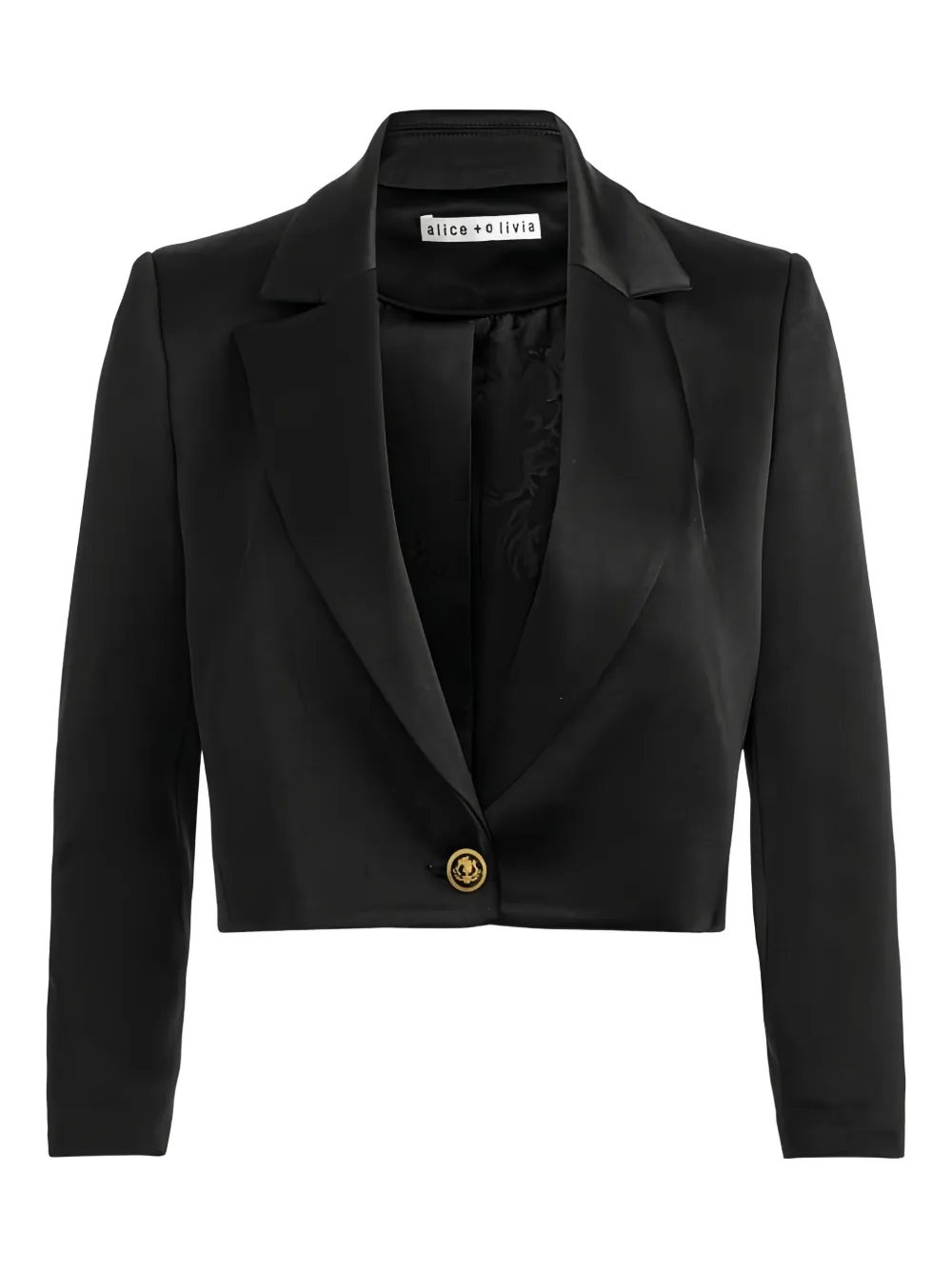 Alice And Olivia Esther Shawl Collar Blazer In Black