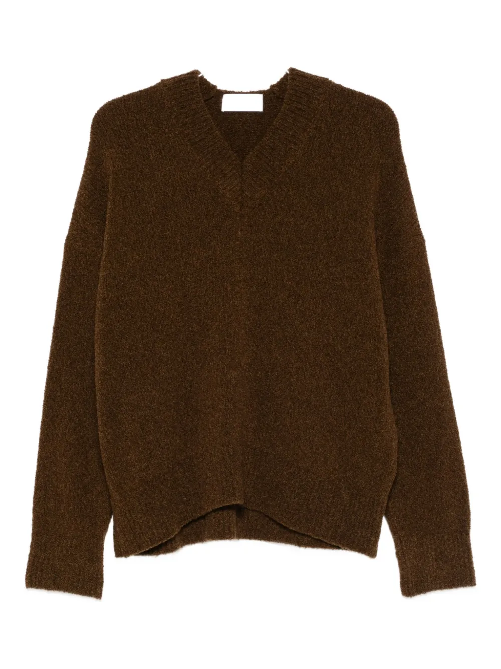 Christian Wijnants Kainez V-neck Sweater In Brown