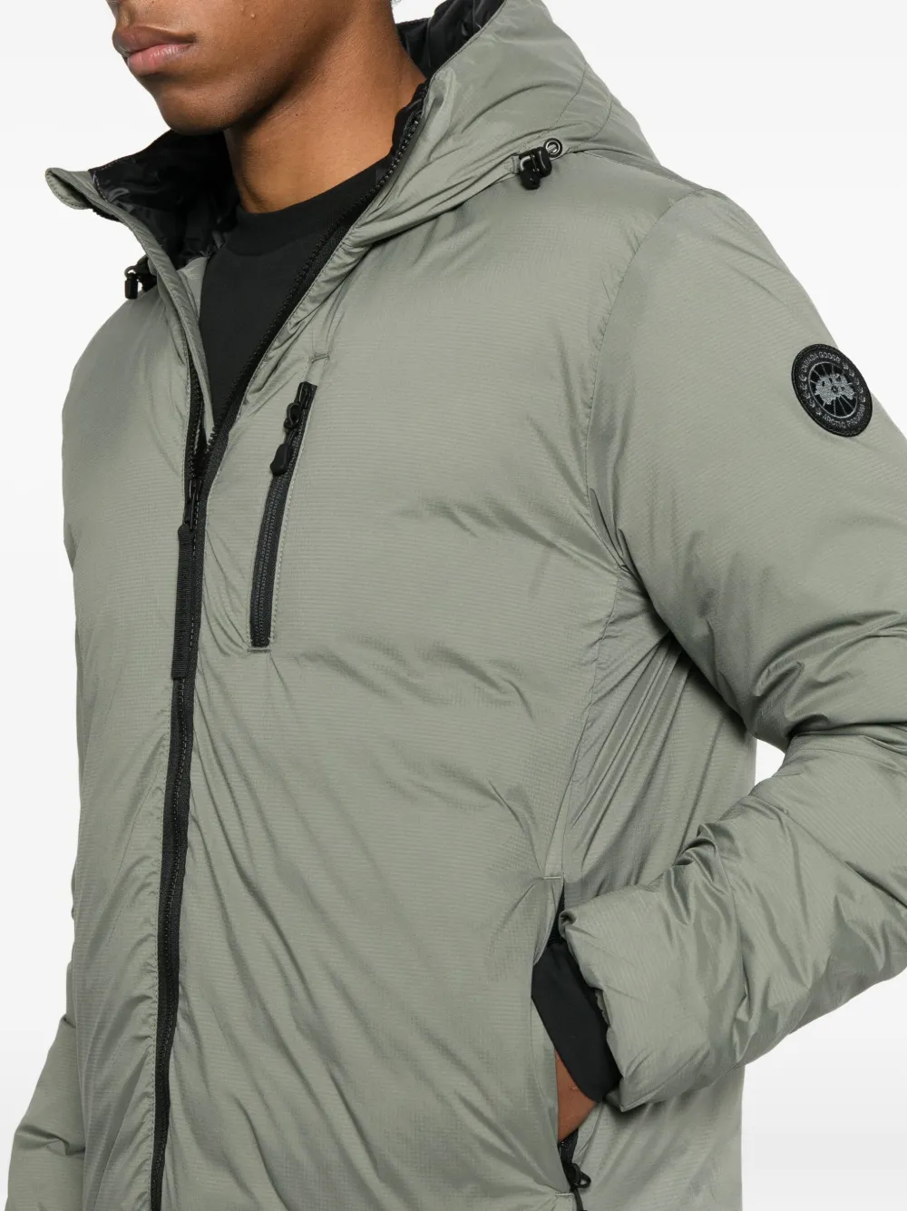 Canada Goose Lodge jack met capuchon en rits Grijs