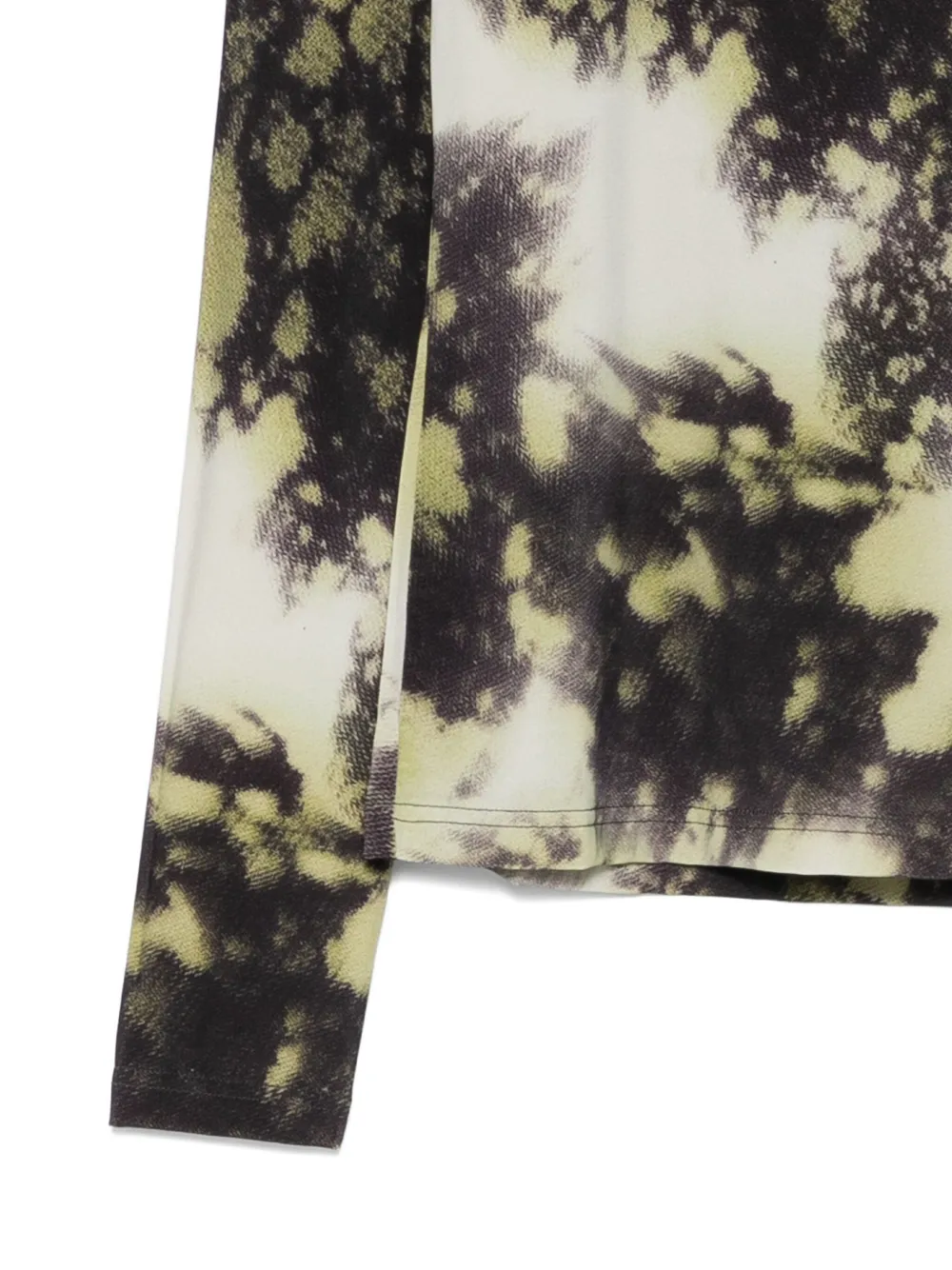 Christian Wijnants Tugal top met col en print Groen