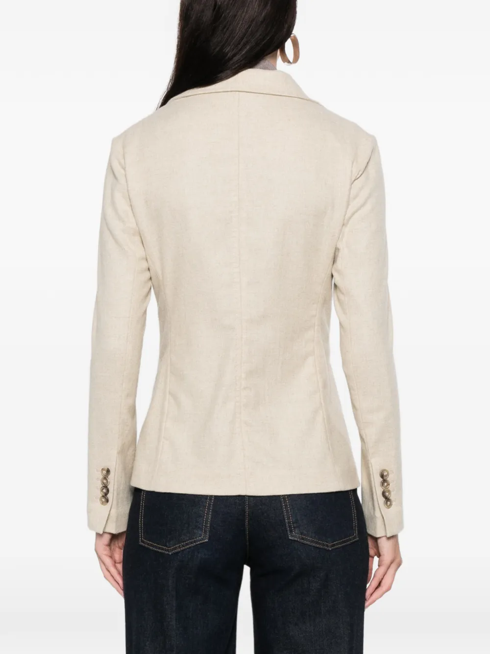 Circolo 1901 Buttoned Blazer In Neutral