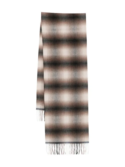Begg x Co plaid fringed scarf
