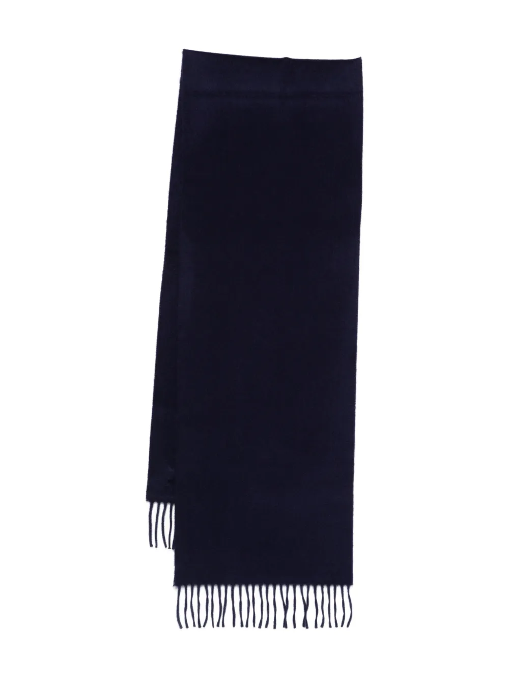 Begg x Co plain fringed scarf | Blue | Image 1